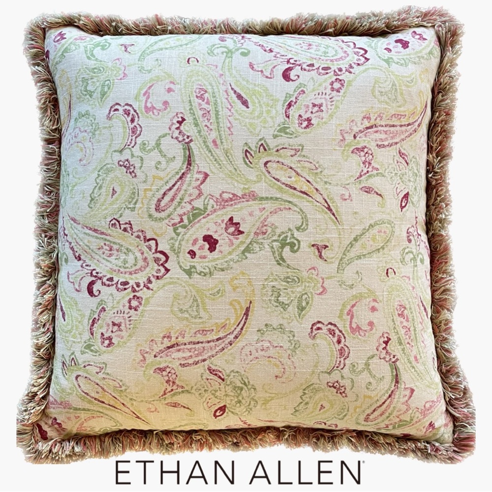 Ethan Allen • large 4lb accent feather/down Pillow